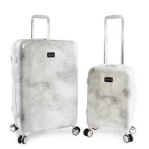 Bebe Lilah Carry-on & Suitcase set (Silver Marble)